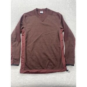 Gymshark Men's Retake Sweat Crew Cherry Brown Gym Athleisure Oversized Size S